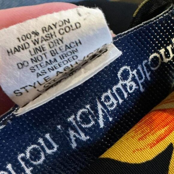 Vintage Norton McNaughton 80's floral button up blouse Size Med Large 10 - Picture 5 of 5